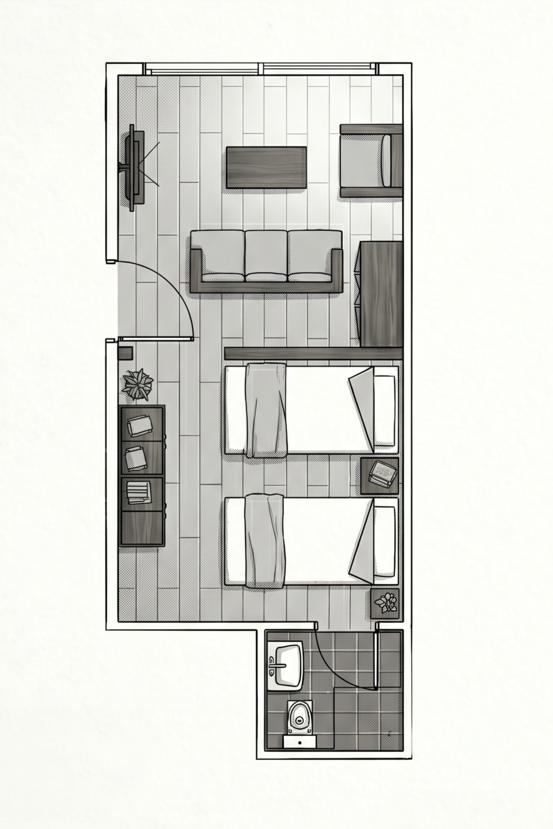 Junior Suite — floor plan